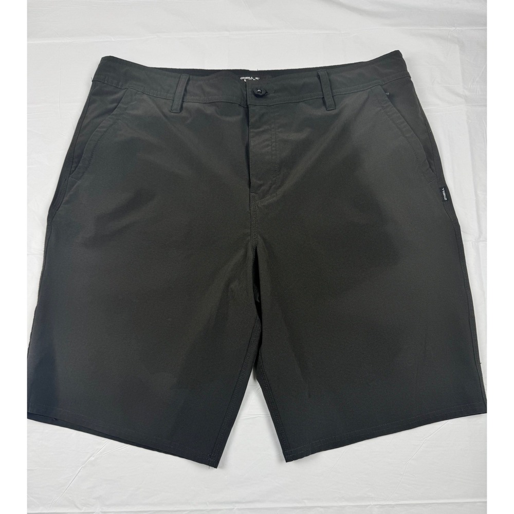 O'Neill Hybrid Shorts Mens 36 Charcoal Quick Dry Stretch Boardshorts Walkshorts